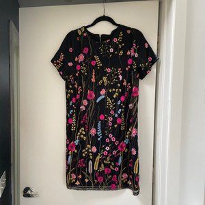 Felicity & Coco Floral Black Shift Dress